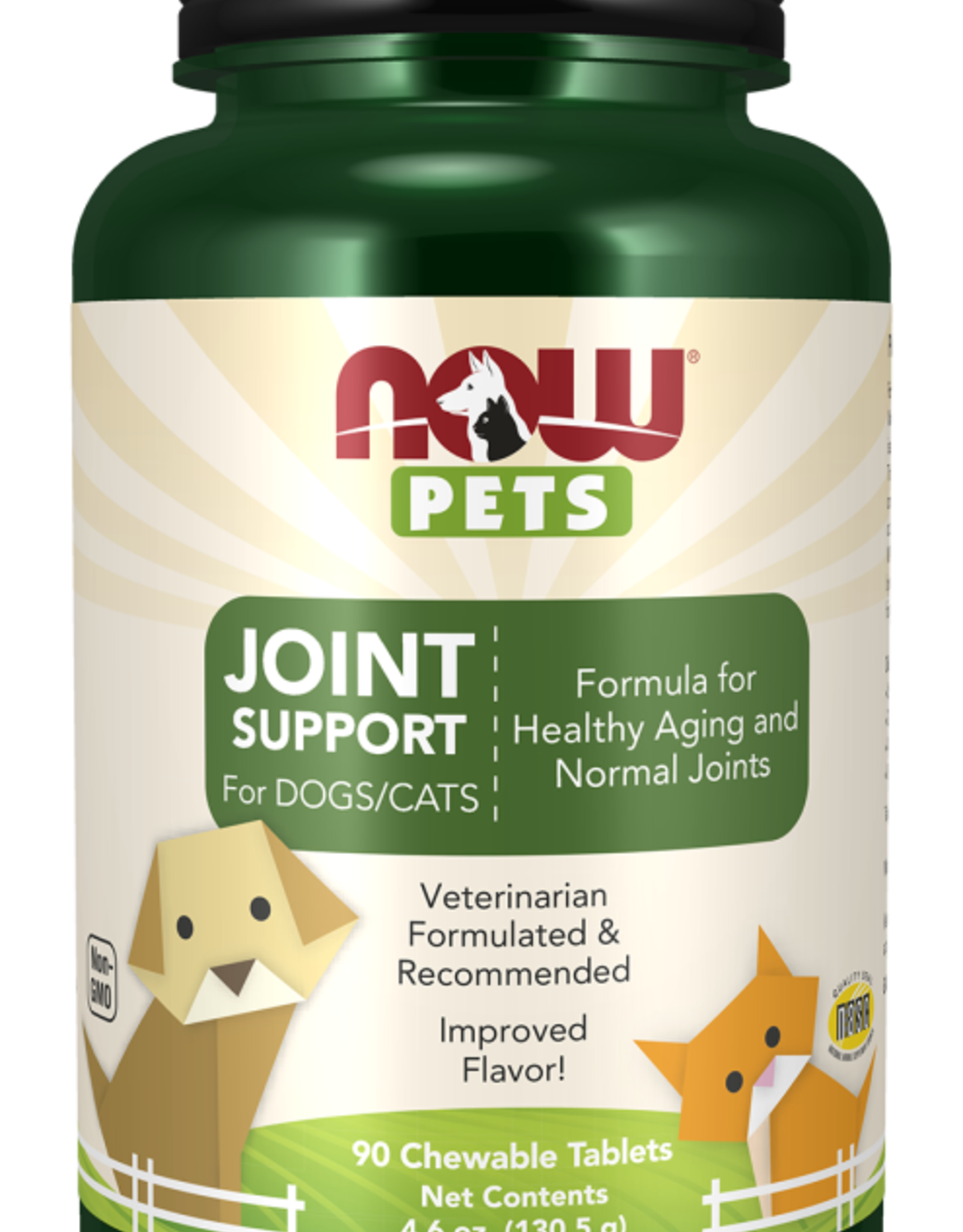NOW NOW  Joint Support Chewable Tablets for Dogs & Cats