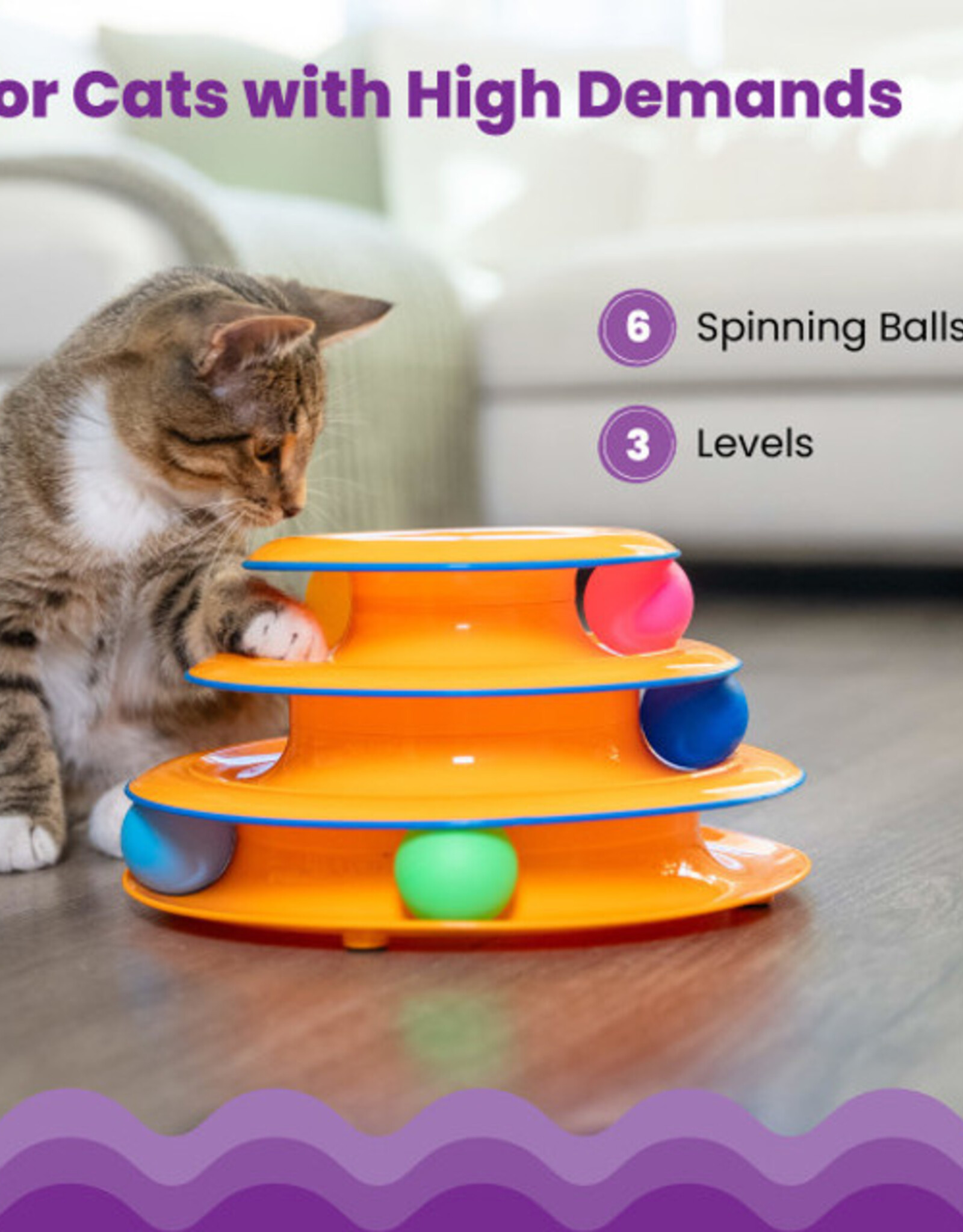 Outward Hound Tower of Tracks Cat Toy