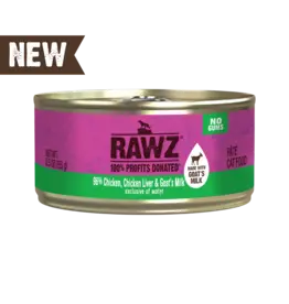 Rawz Rawz Cat 96% Chicken, Chicken Liver, & Goats Milk Pate 5.5oz