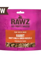 Rawz Freeze Dried Rabbit & Goat's Milk  Crunchy Cat Treat 1oz