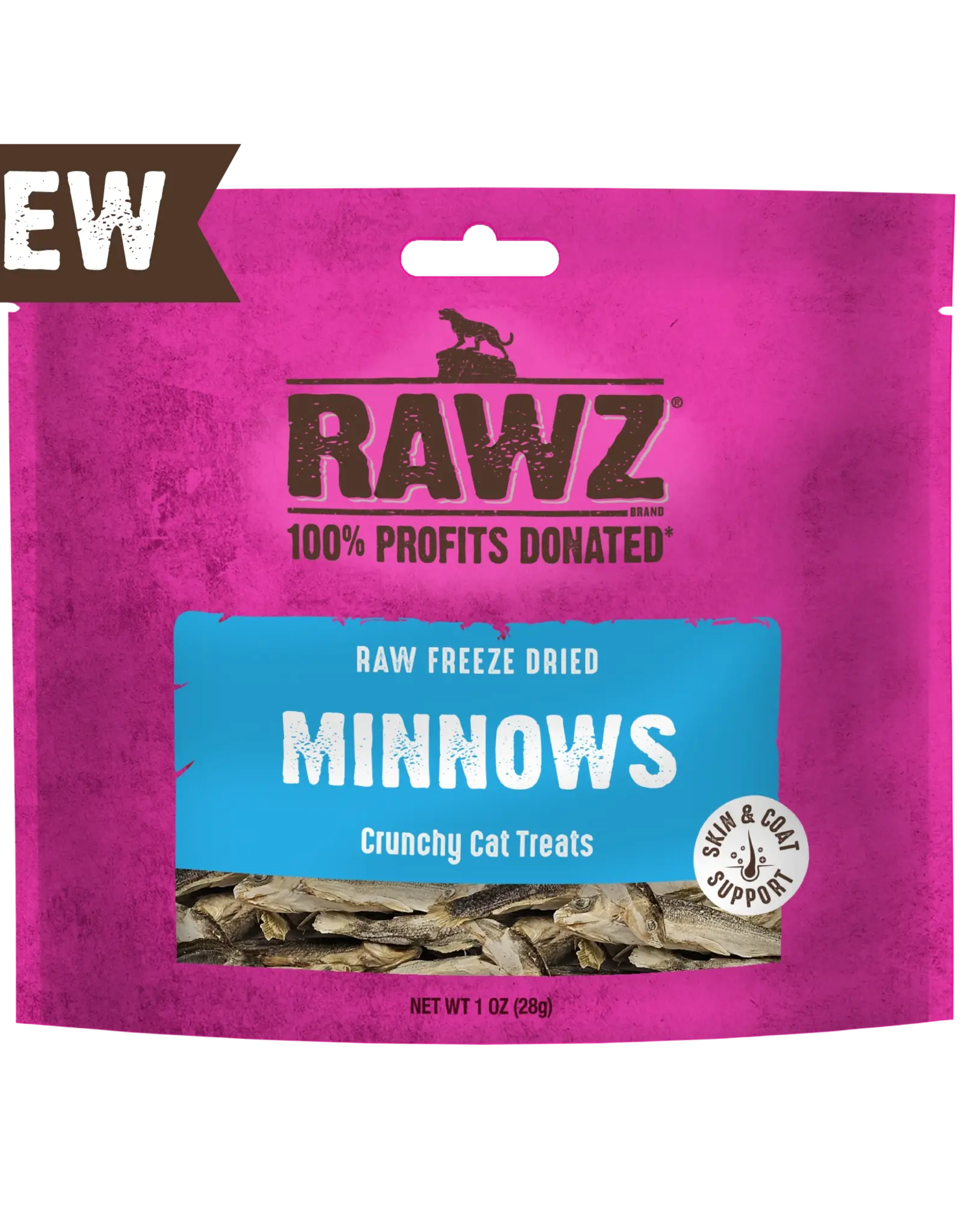 Rawz Freeze Dried Minnows Crunchy Cat Treat 1oz