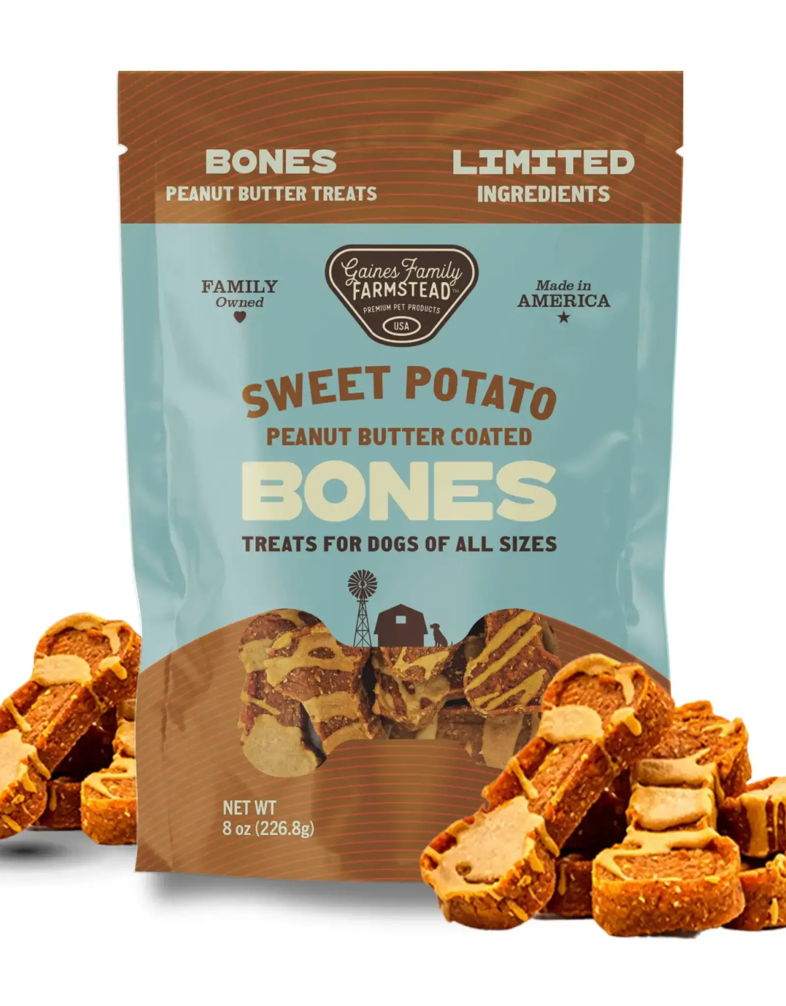 Gaines Family Farmstead GFF Peanut Butter Sweet Potato Bones