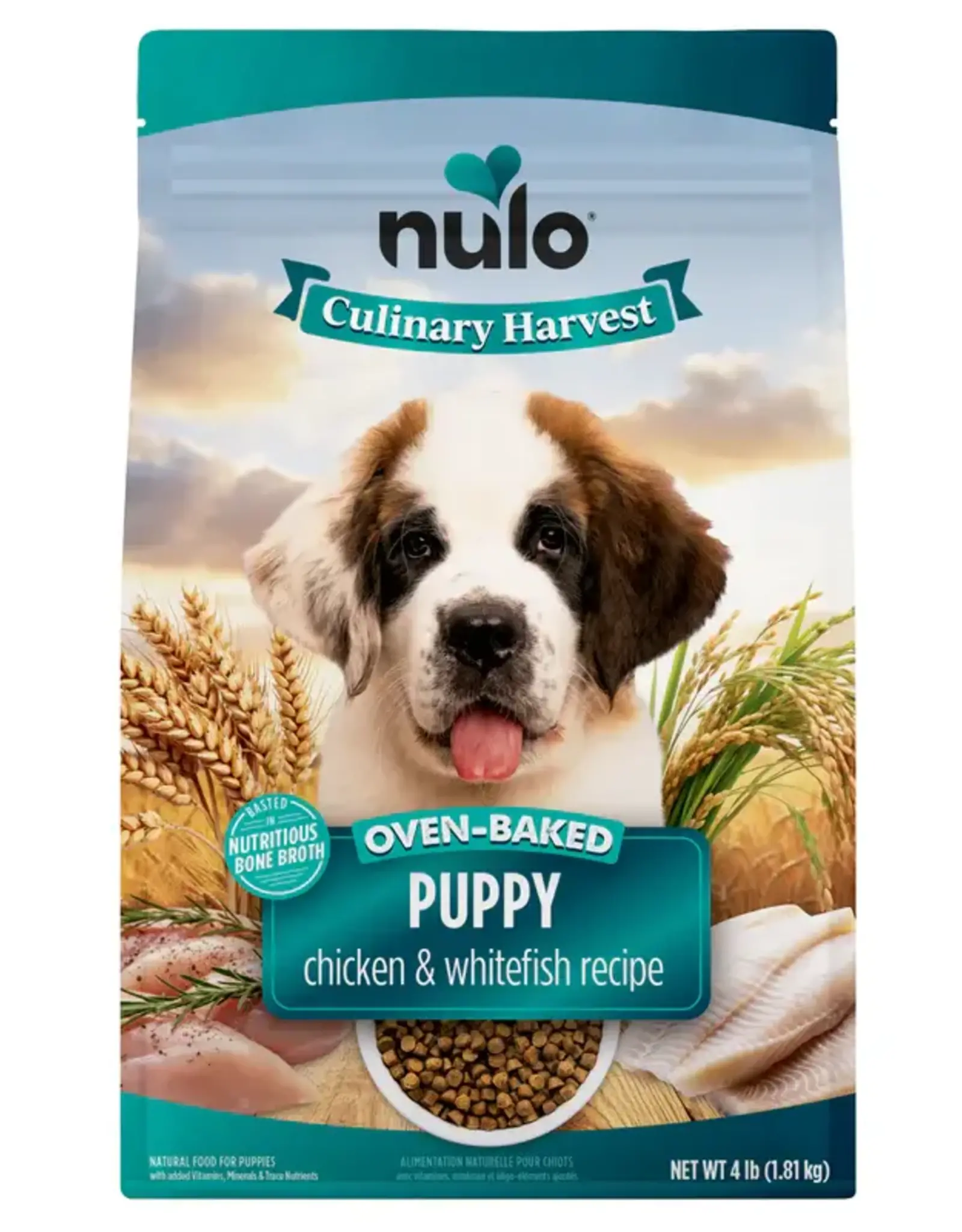Nulo Culinary Harvest Baked Chicken & Whitefish Recipe for Puppies