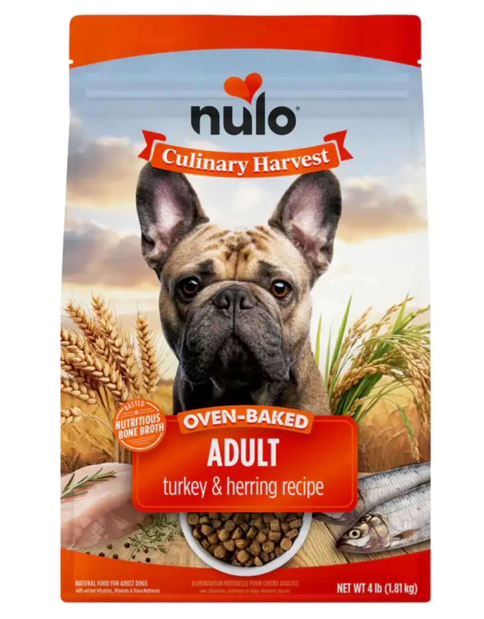Nulo Culinary Harvest Baked Turkey & Herring Recipe for Adult Dogs