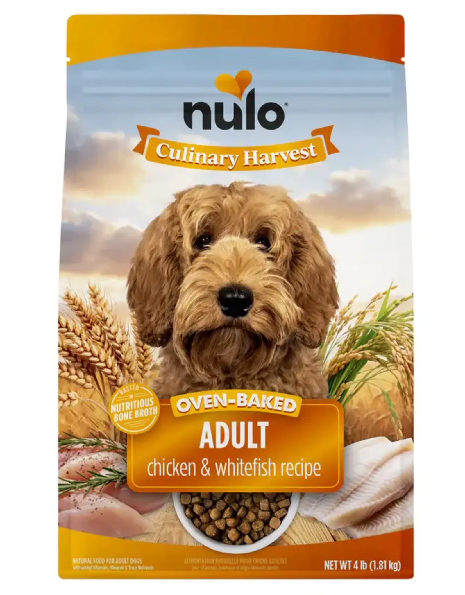 Nulo Culinary Harvest Baked Chicken & Whitefish Recipe for Adult Dogs