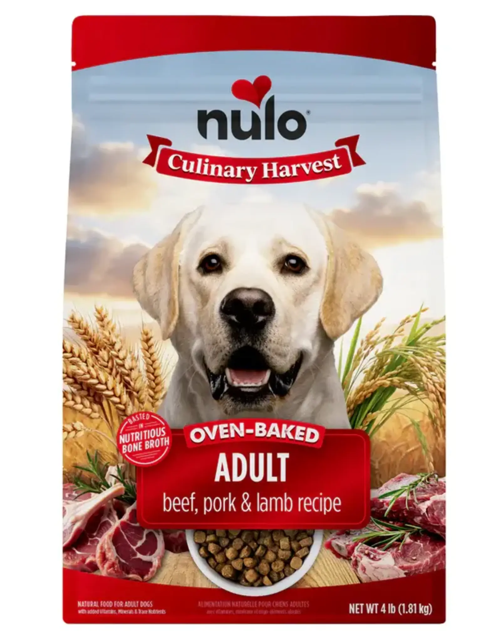 Nulo Culinary Harvest Baked Beef, Pork & Lamb Recipe for Adult Dogs
