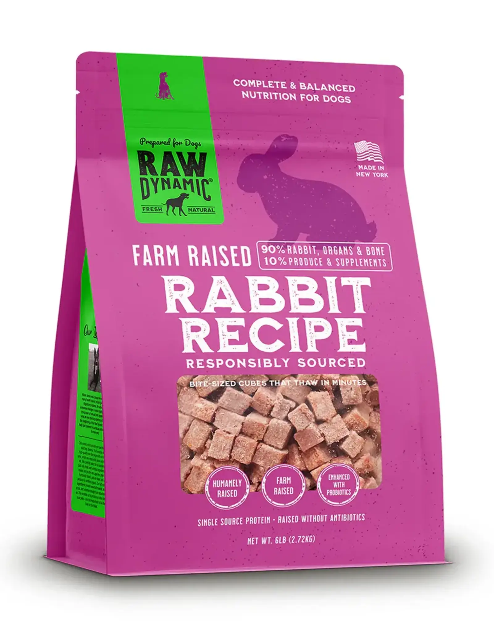Raw Dynamic Raw Dynamics Frozen Rabbit Formula for Dogs