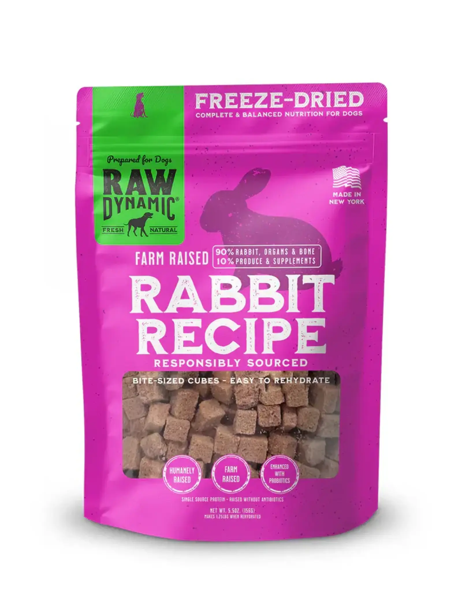 Raw Dynamic Raw Dynamics Freeze Dried Rabbit for Dogs