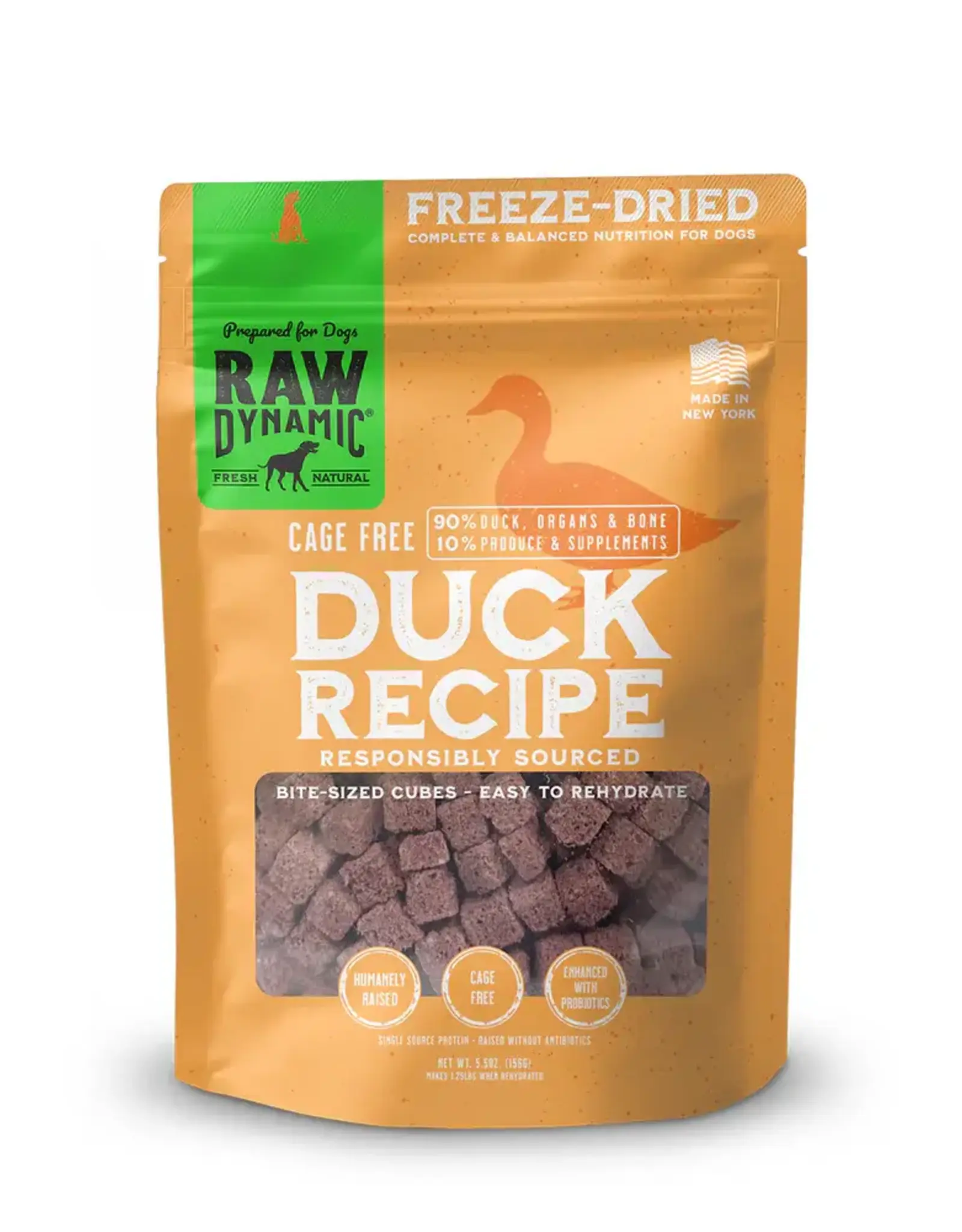 Raw Dynamic Raw Dynamics Freeze Dried Duck for Dogs