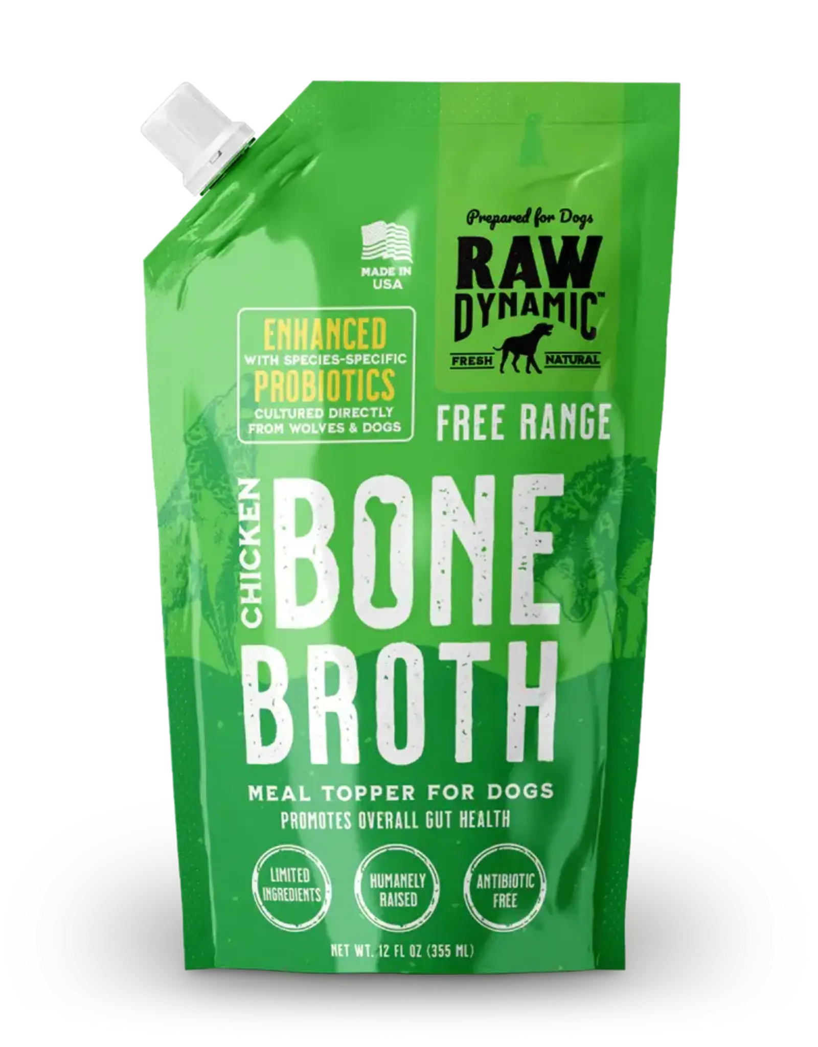 Raw Dynamics Raw Dynamics Chicken Bone Broth for Dogs 12oz