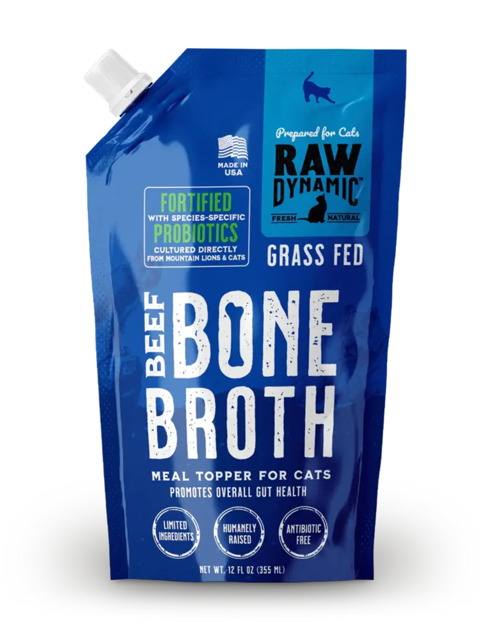 Raw Dynamic Raw Dynamics Chicken Bone Broth for Cats 12oz