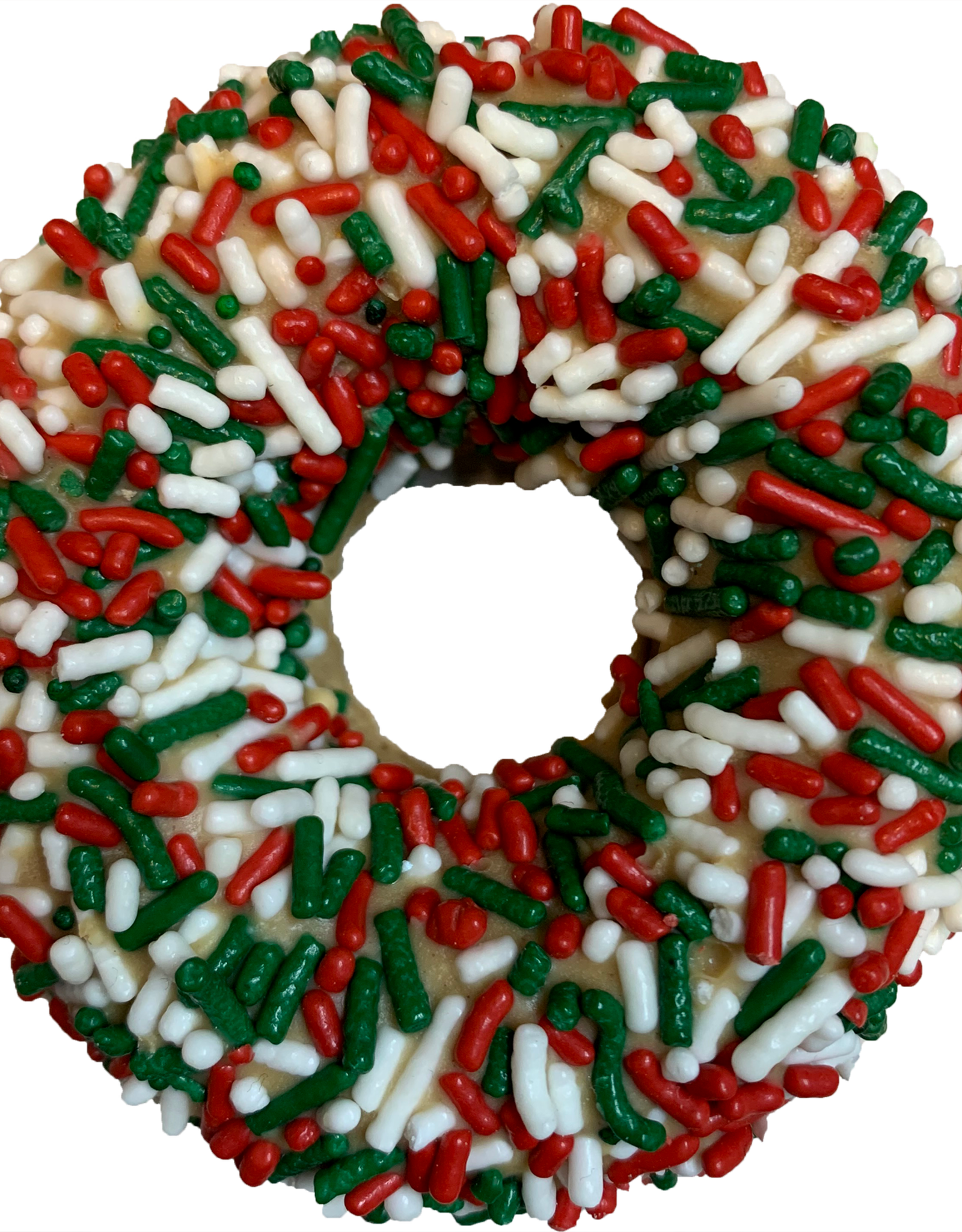 K9 Granola Factory K9 Granola Christmas Peanut Butter with Jimmies Donut