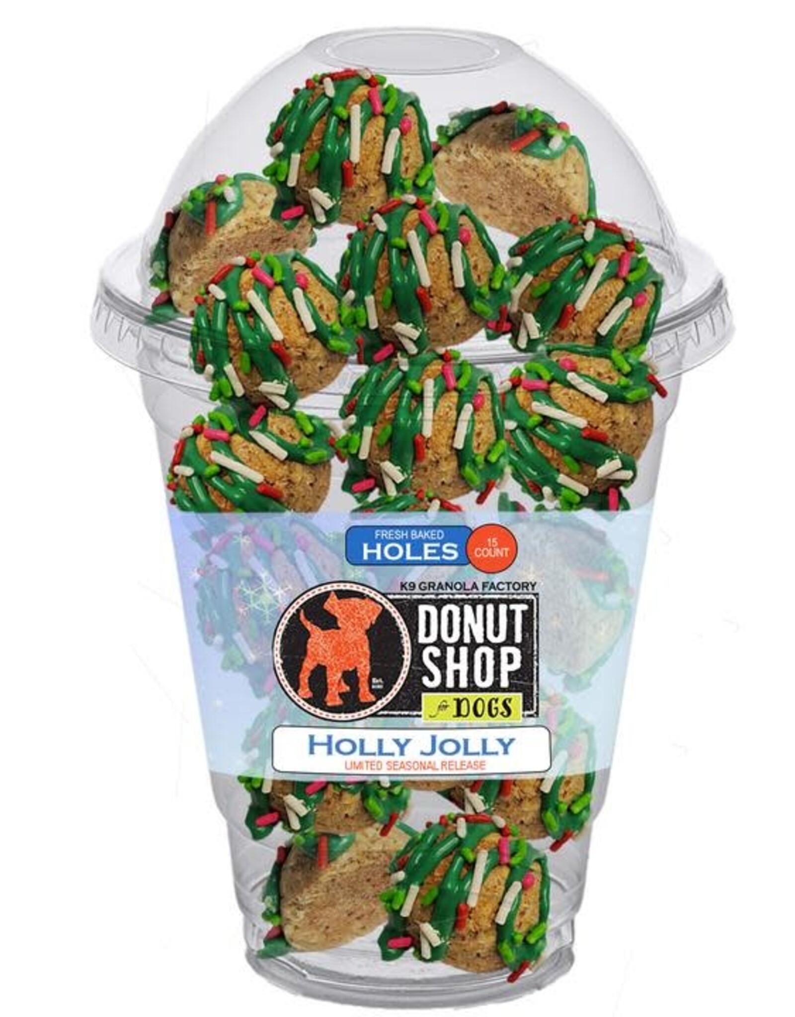 K9 Granola Factory K9 Granola Holly Jolly Donut Holes 10ct