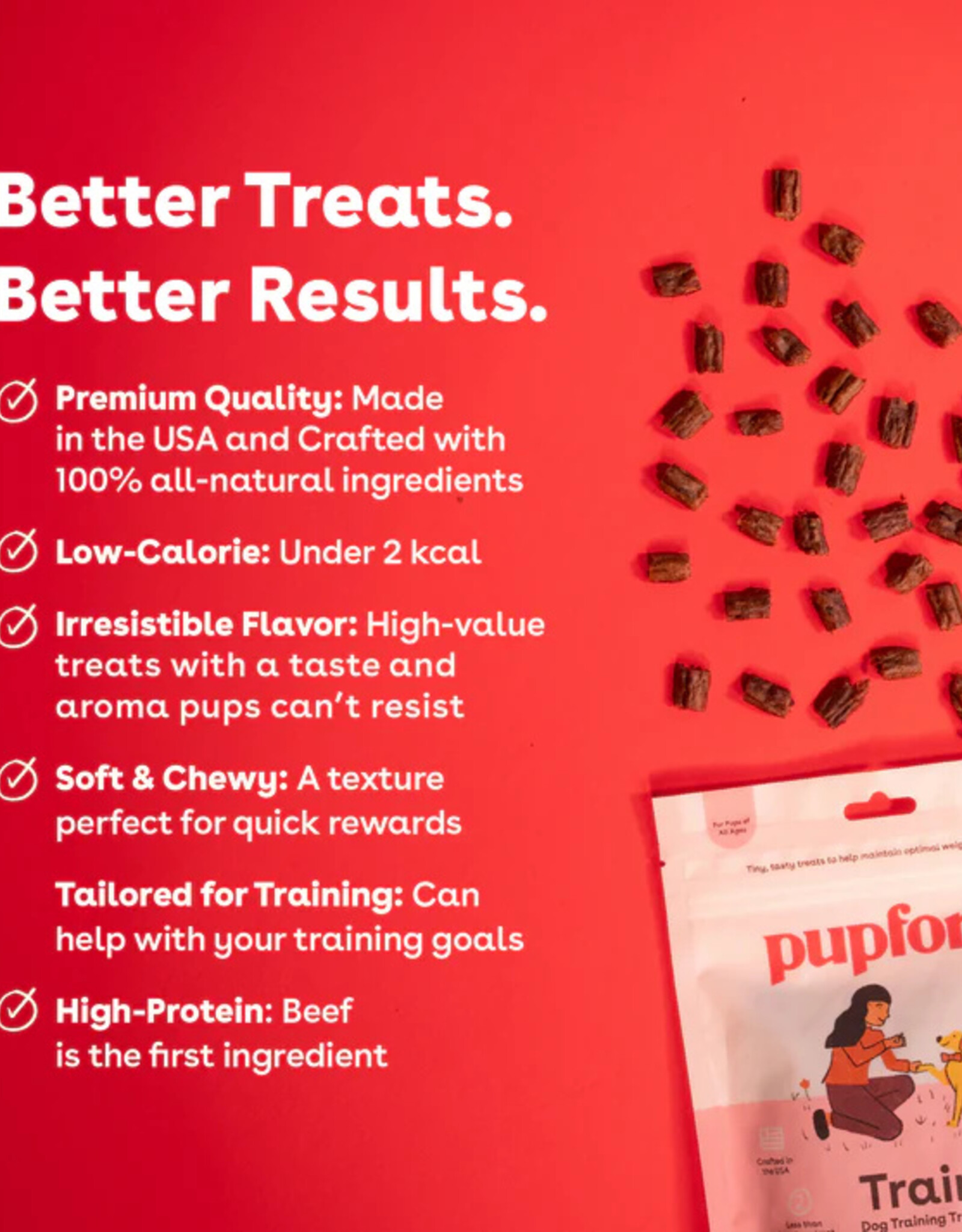 pupford Pupford Soft & Chewy Beef Training Treats 5oz