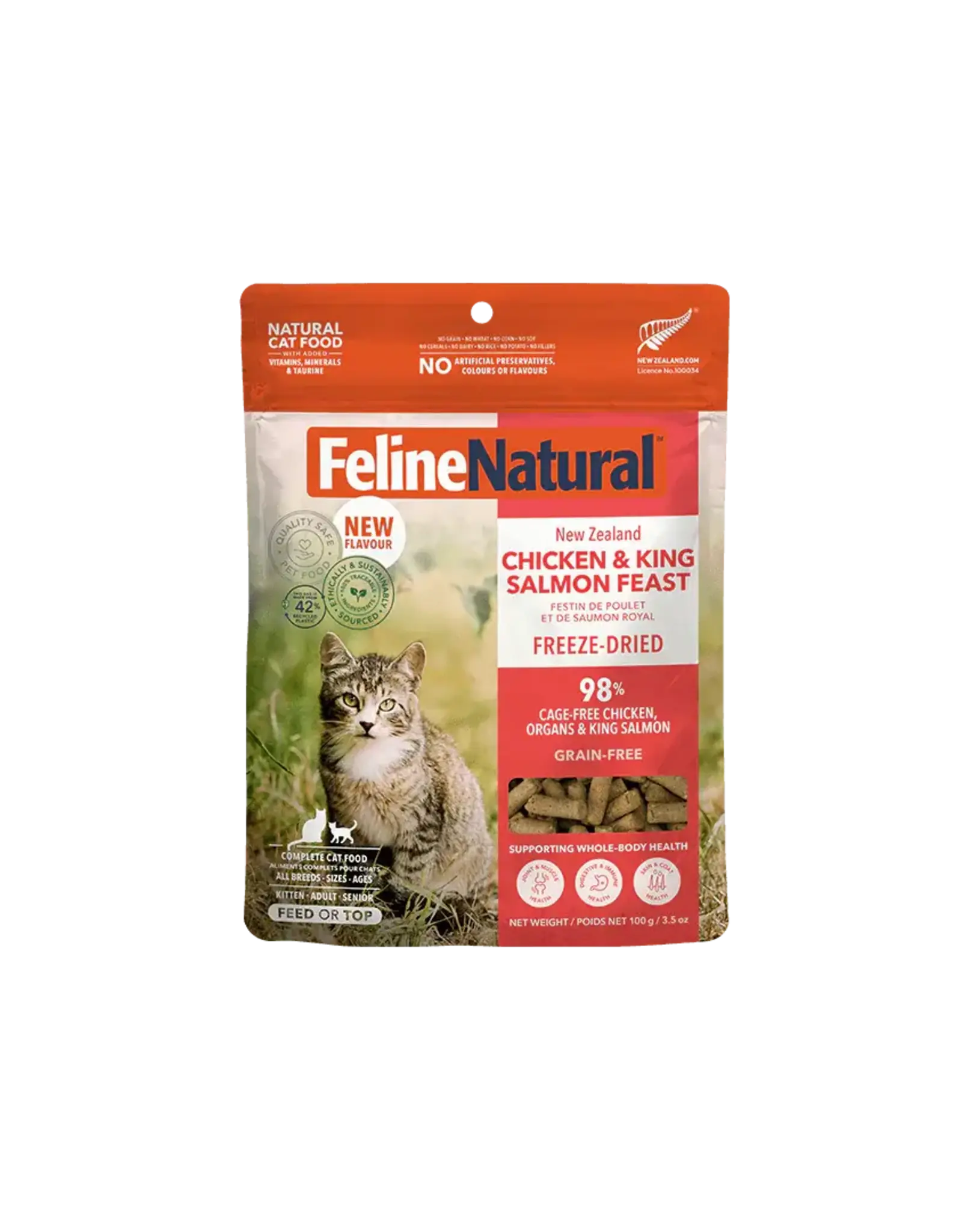K9 Natural Feline Natural Freeze-Dried Chicken & King Salmon