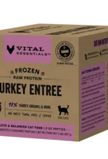Vital Essentials Vital Essentials Cat Frozen Turkey Mini Patties 2lb