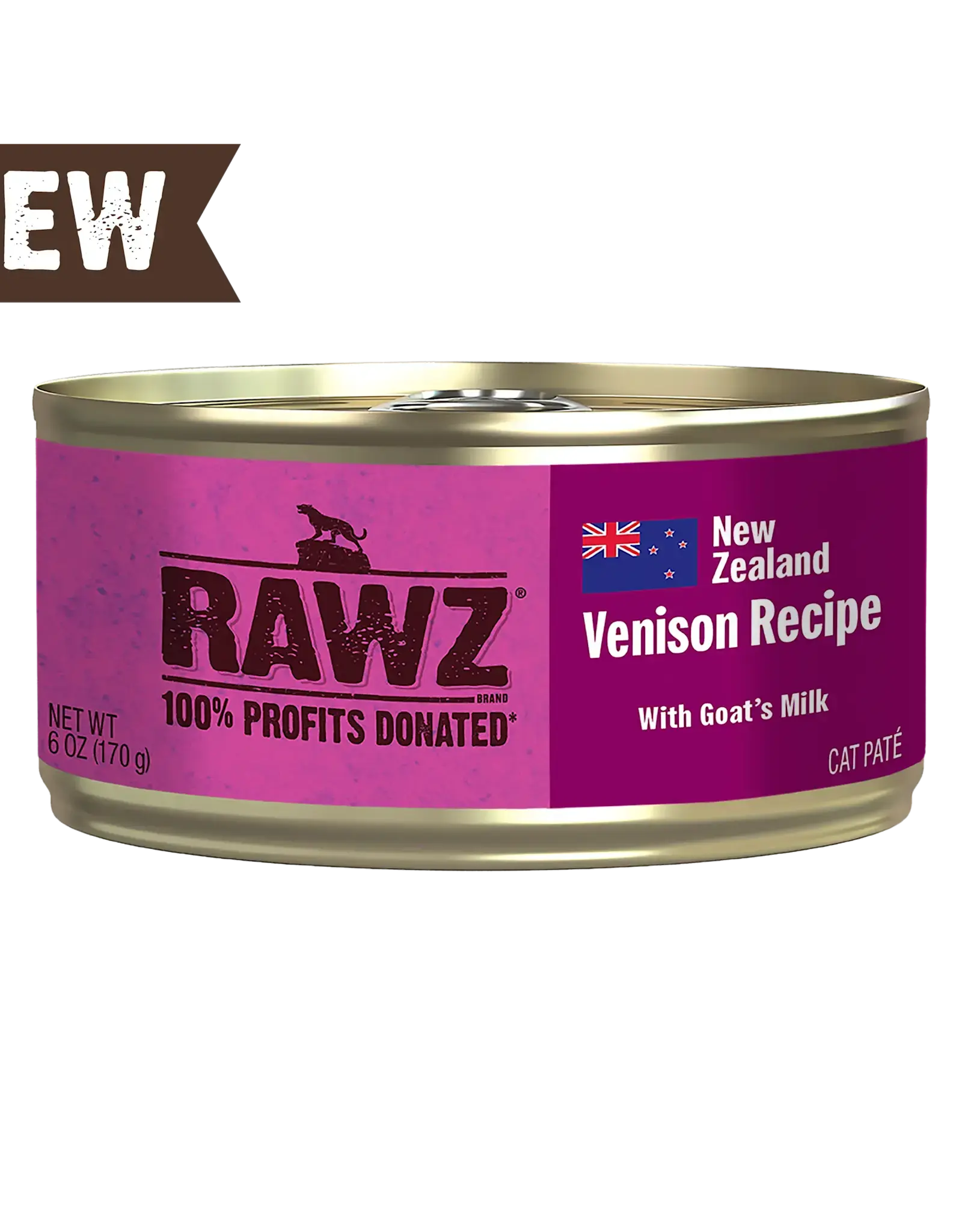 Rawz Rawz Cat 94% Venison with Goat's Milk Pate