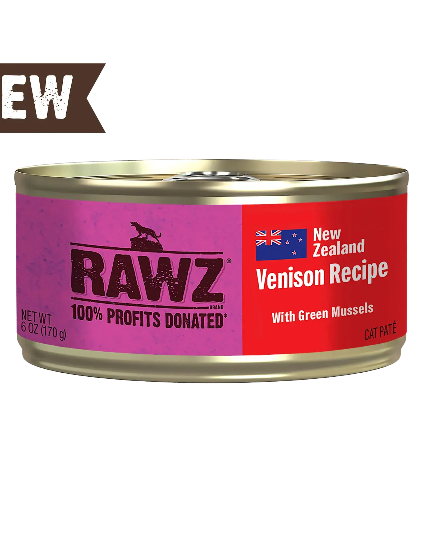 Rawz Rawz Cat 94% Venison with Green Mussels Pate