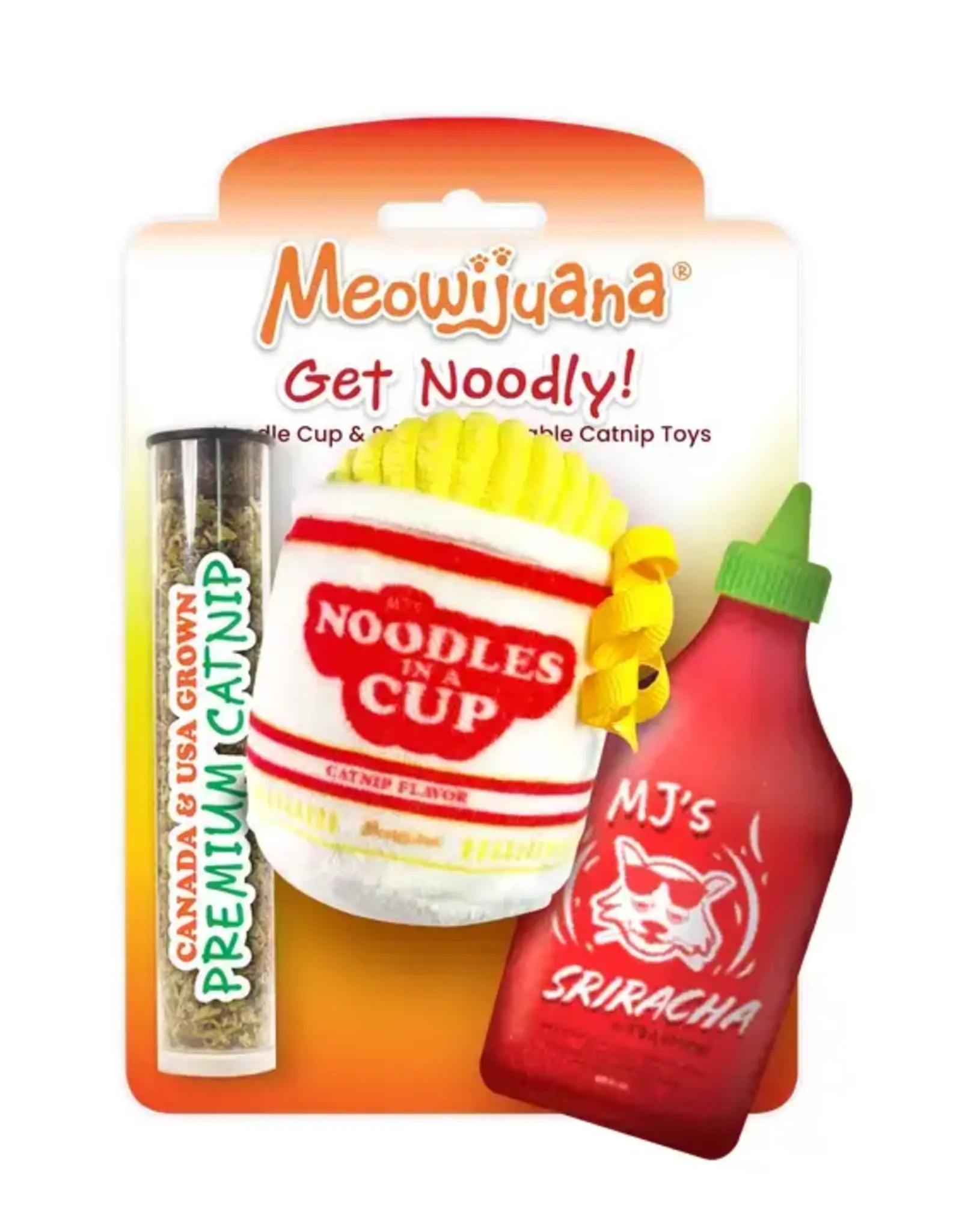 Meowijuana Get Noodly Noodles & Sriracha Catnip Toy