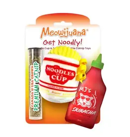 Meowijuana Get Noodly Noodles & Sriracha Catnip Toy