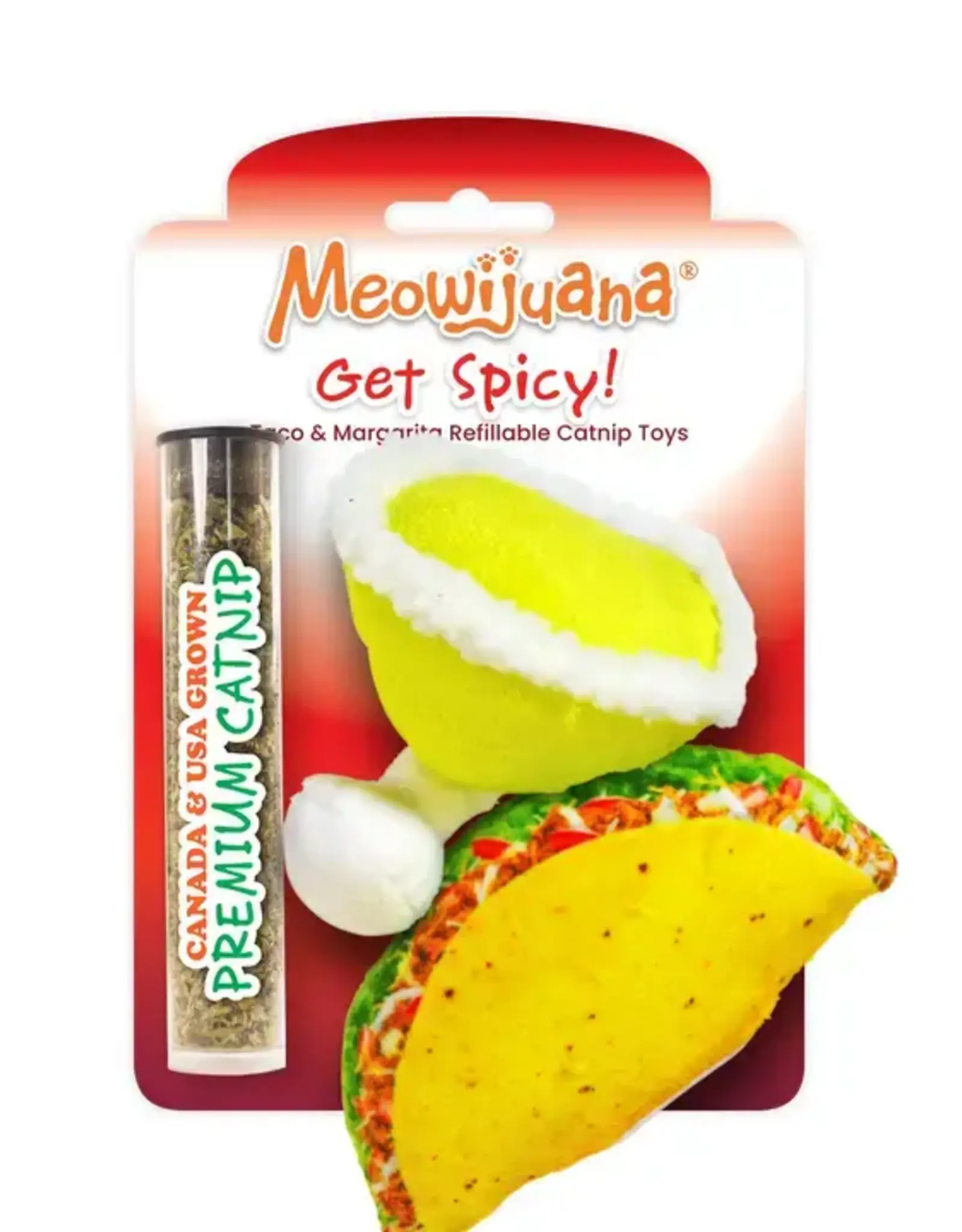 Meowijuana Get Spicy Taco Margarita Catnip Toy