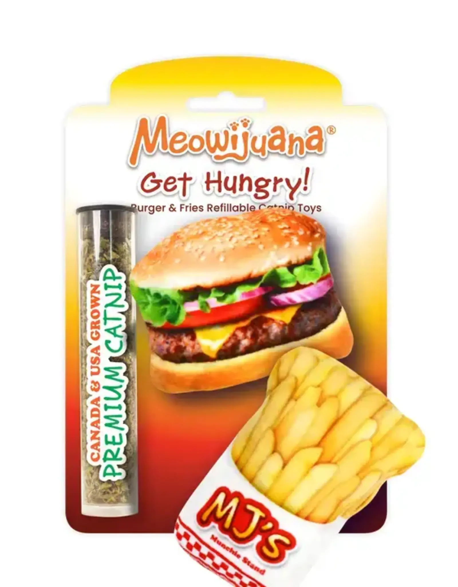 Meowijuana Get Hungry Burger and Fries Cat Toy