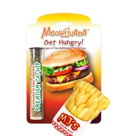 Meowijuana Get Hungry Burger and Fries Cat Toy