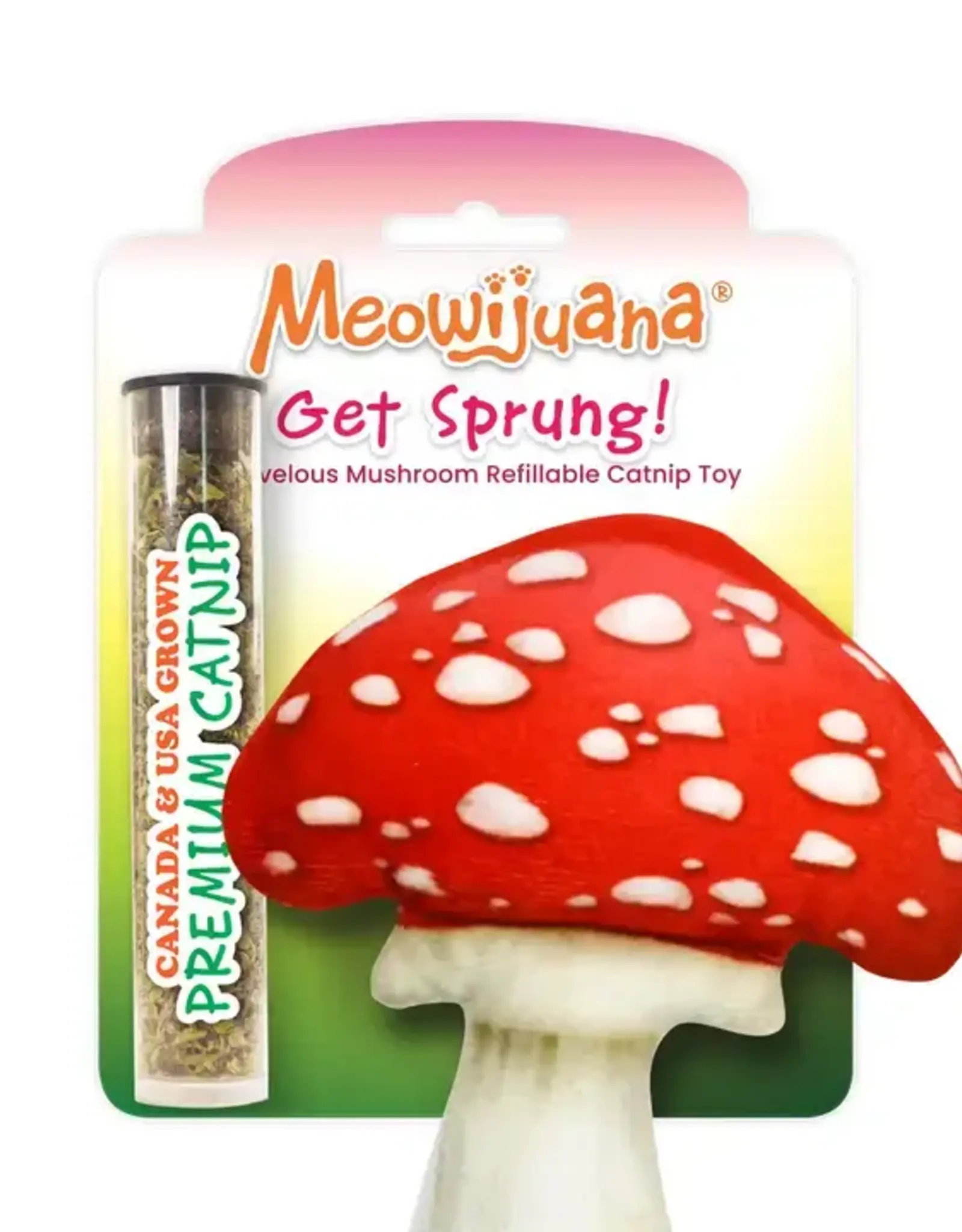 Meowijuana Get Sprung Mushroom Cat Toy