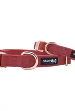 Sassy Woof Sassy Woof Merlot Adjustable Dog Collar