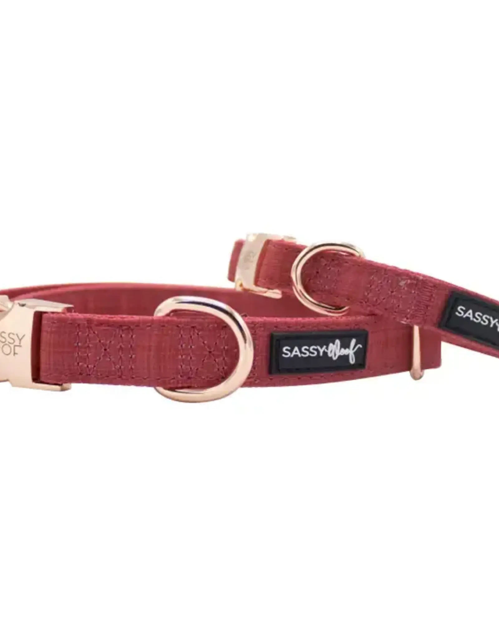 Sassy Woof Sassy Woof Merlot Adjustable Dog Collar