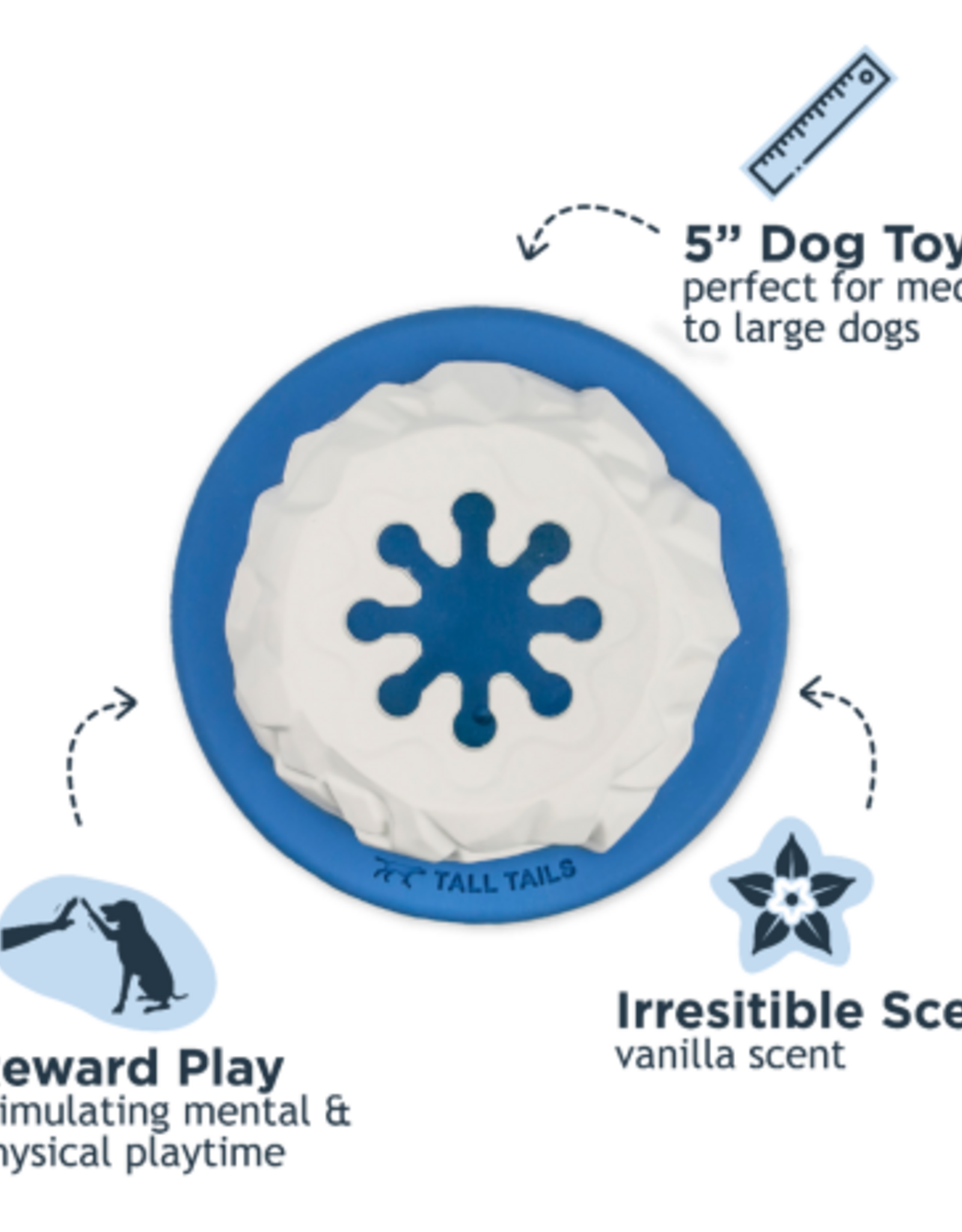 Tall Tails Tall Tails Natural Rubber Polar Freezable Reward Dog Toy