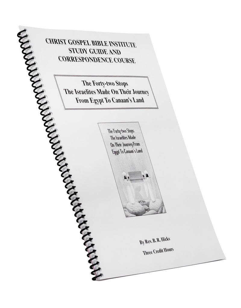 Forty-two Stops The Israelites Made On Their Journey From Egypt To Canaan’s Land W/B