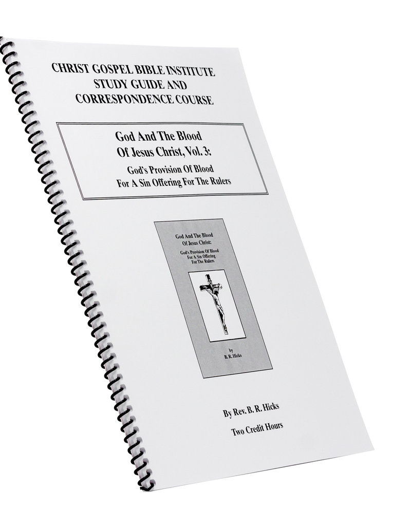 God And The Blood Of Jesus Christ Vol. 3 W/B