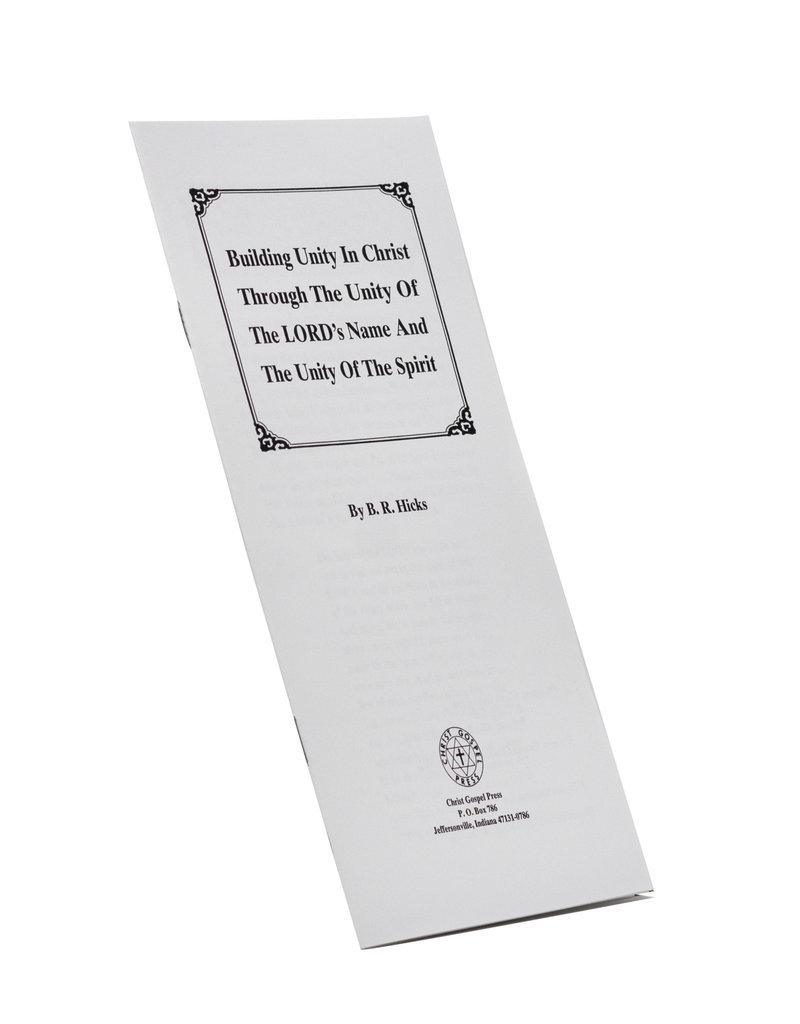 Building Unity In Christ Tract