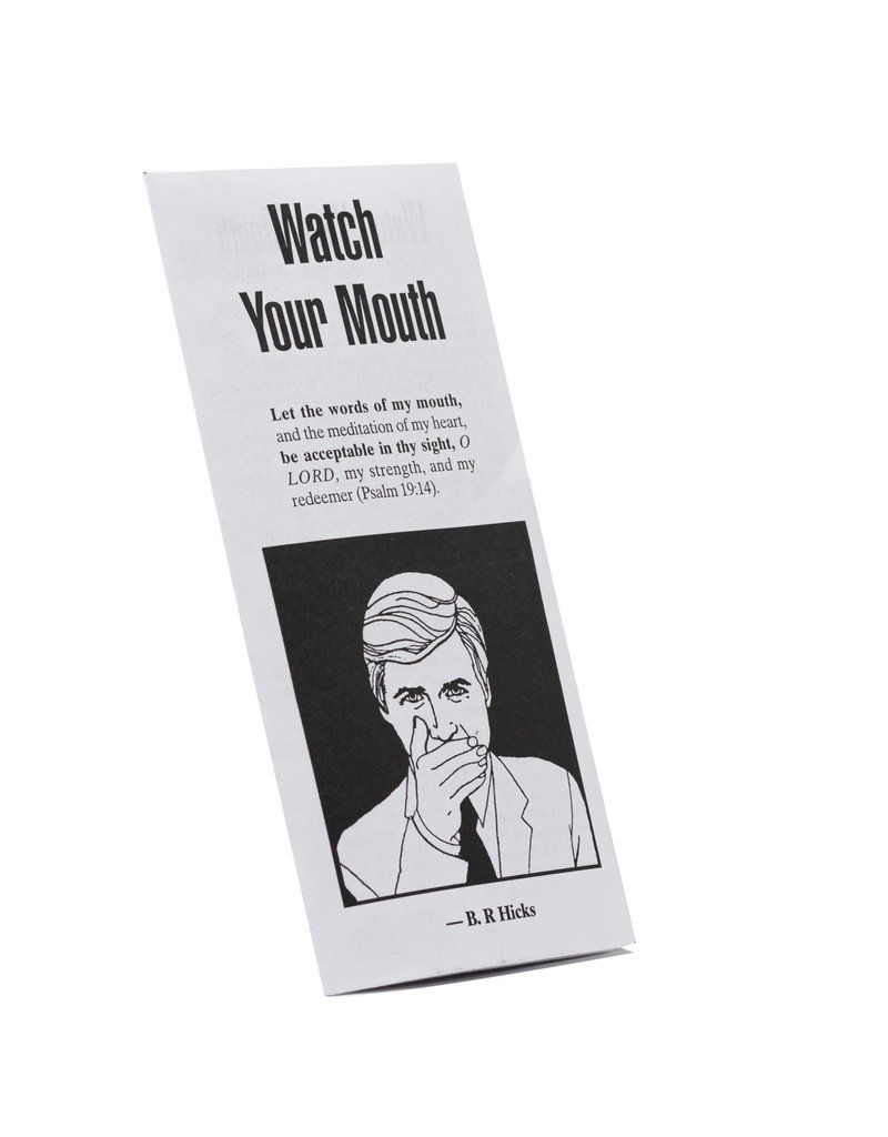 Watch Your Mouth Tract (Hard Copy)