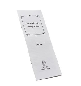 Necessity And Blessings Of Work Tract (Hard Copy)