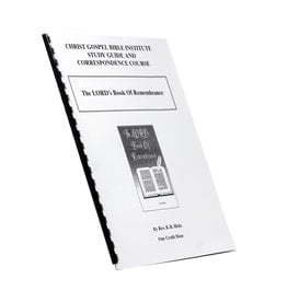 LORD’s Book Of Remembrance W/B