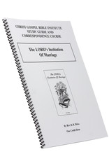 LORD’s Institution Of Marriage W/B