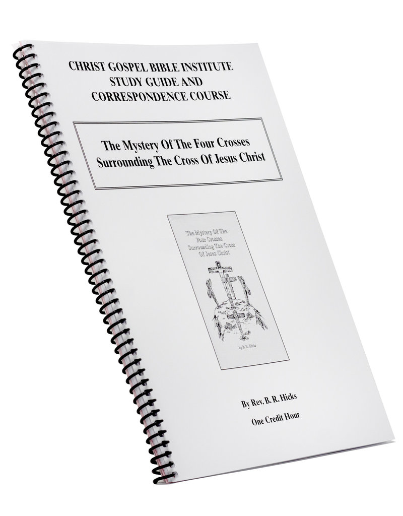 Mystery Of The Four Crosses Surrounding The Cross Of Jesus Christ W/B