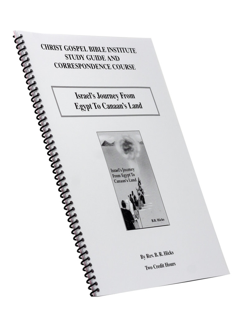 Israel’s Journey From Egypt To Canaan’s Land W/B