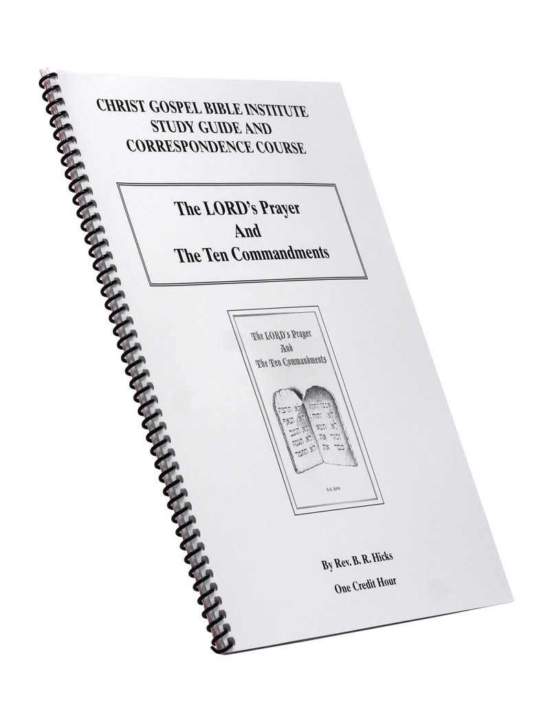 LORD’s Prayer And The Ten Commandments W/B