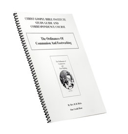 Ordinances Of Communion And Foot Washing W/B