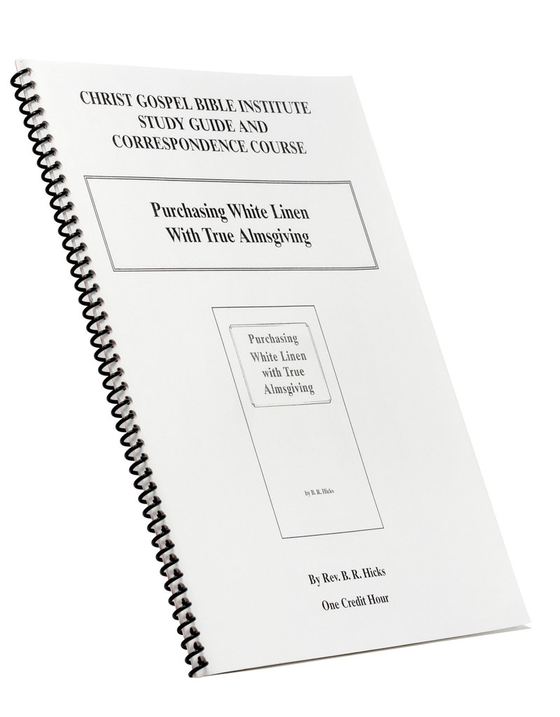 Purchasing White Linen With True Almsgiving W/B