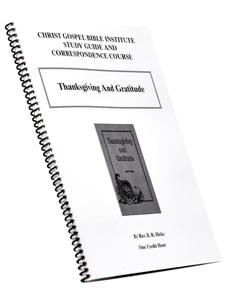 Thanksgiving And Gratitude W/B