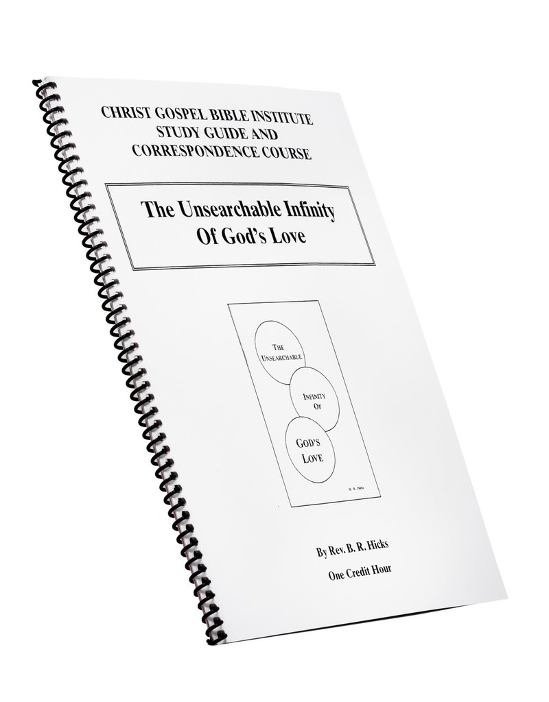 Unsearchable Infinity Of God’s Love W/B