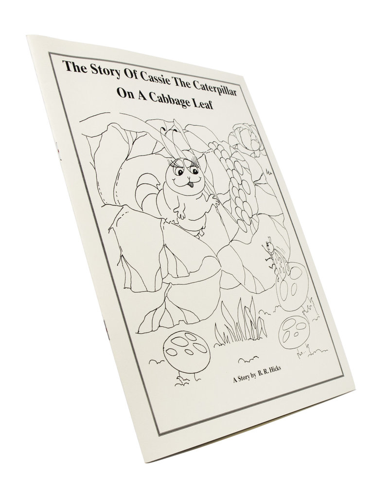 Parable Of Cassie The Caterpillar On A Cabbage Leaf - Coloring Book (Hard Copy)