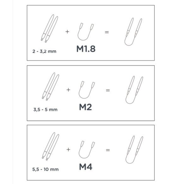 Kinki Amibari Kinki Amibari kits aiguilles interchangeables - 4 grandeurs
