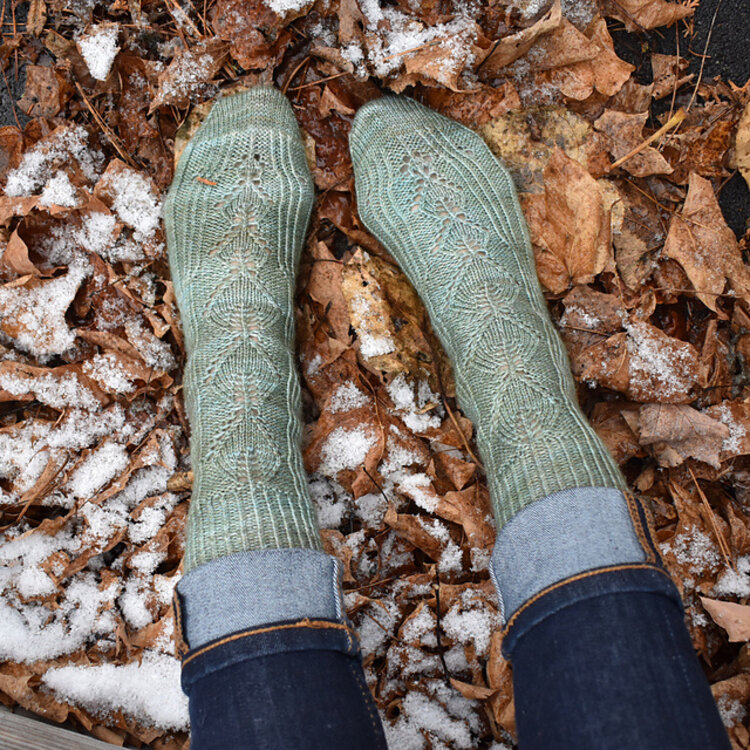 Tricot MCL Botanique, une collection de patrons de chaussettes tricotées