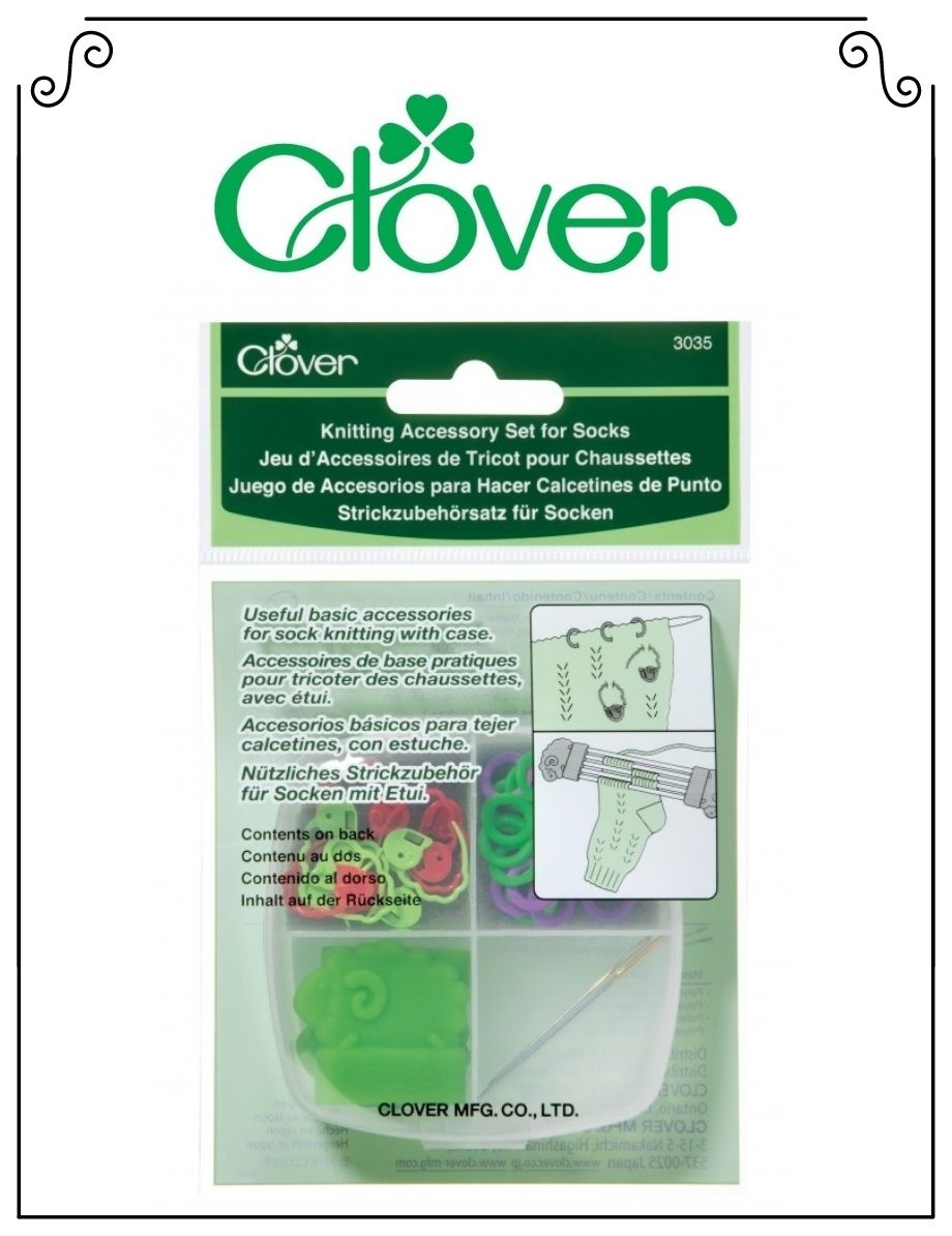 Clover Clover Jeu d'accessoires de Tricot pour Chaussettes