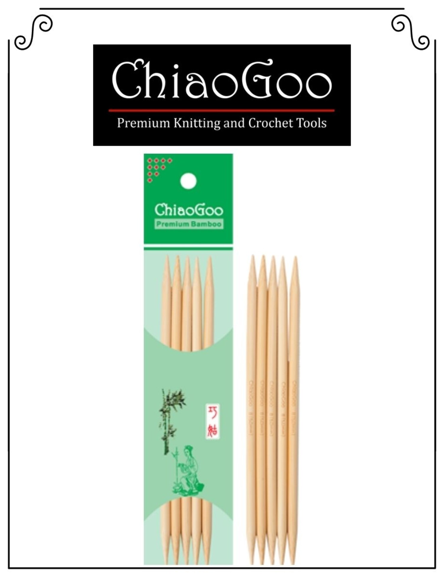 LIHAO 15 Paires Aiguilles à Tricoter Pointe Unique En Bambou 2mm-10mm Longueur 35cm